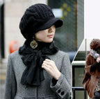 Warm Wool Knitted Fleece Hat