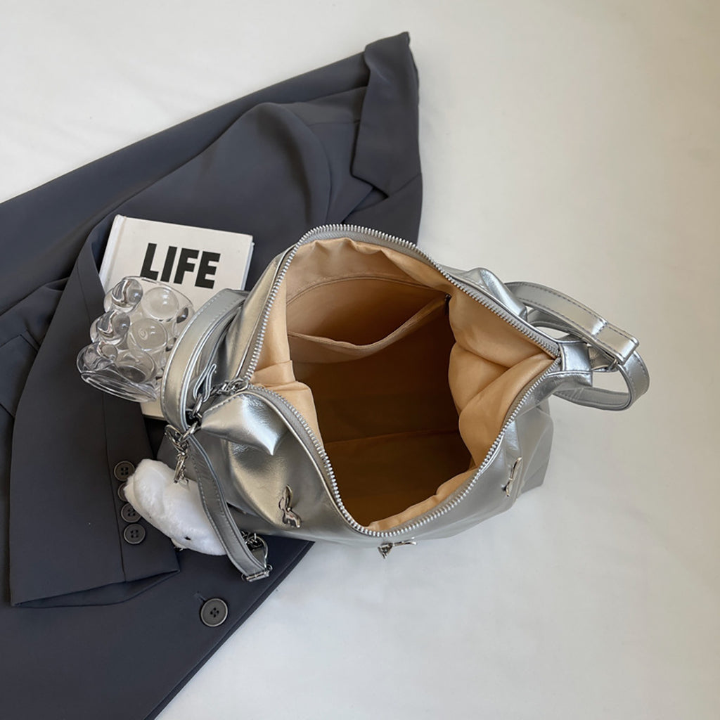 Women's Large Designer Leather Crossbody Shoulder Bag