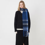 Classic European & American Plaid Cashmere-Feel Scarf