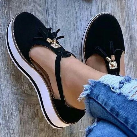 Women's Tassel Flat Sandals – Spring/Summer
