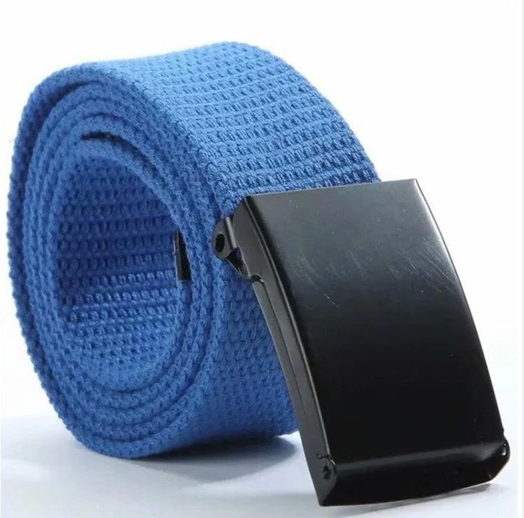 Unisex Candy-Colored Fashion Canvas Belt