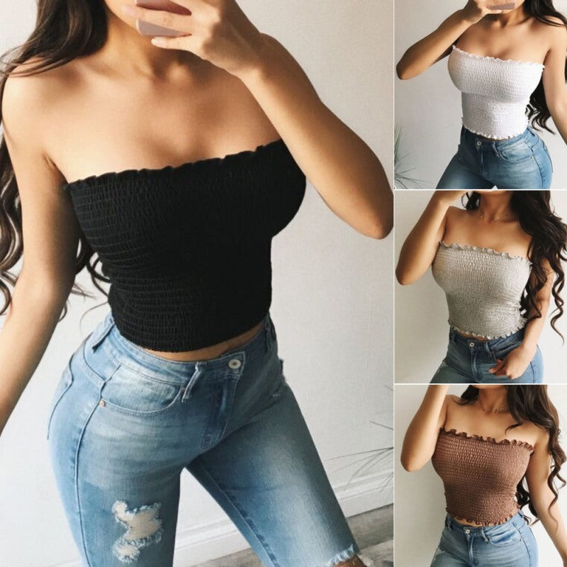 Sexy Summer Sleeveless Crop Top