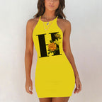 Plus Size Spaghetti Strap Bodycon Mini Dress