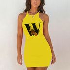 Plus Size Spaghetti Strap Bodycon Mini Dress