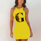 Plus Size Spaghetti Strap Bodycon Mini Dress