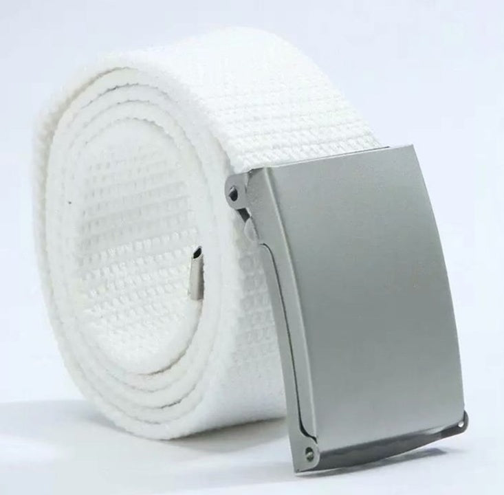 Unisex Candy-Colored Fashion Canvas Belt