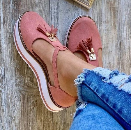 Women's Tassel Flat Sandals – Spring/Summer