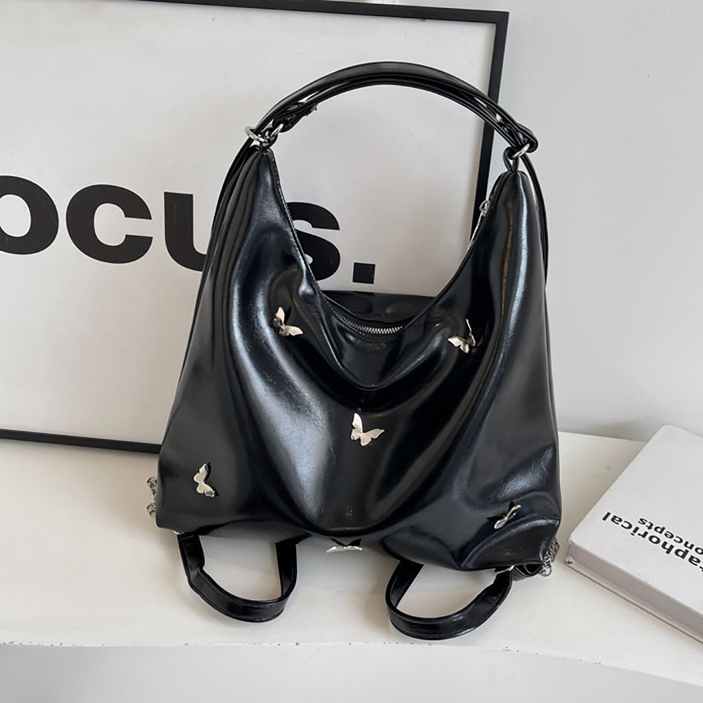 Women's Large Designer Leather Crossbody Shoulder Bag