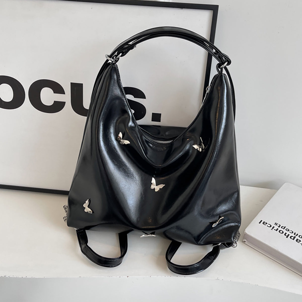 Women's Large Designer Leather Crossbody Shoulder Bag