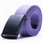 Unisex Candy-Colored Fashion Canvas Belt