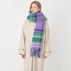 Classic European & American Plaid Cashmere-Feel Scarf
