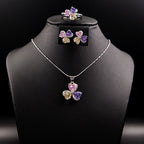 Clover Zircon Jewelry Set for Women