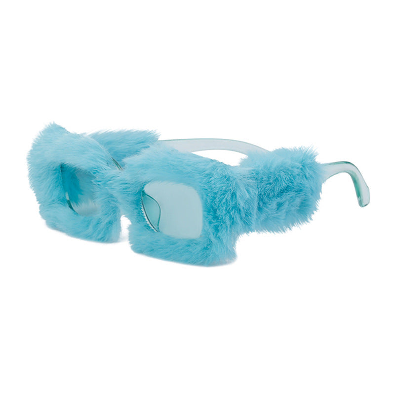 Women's Plush Square Winter Sunglasses