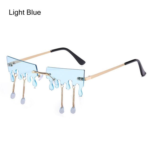 Women's Fashion Butterfly Rimless Sunglasses