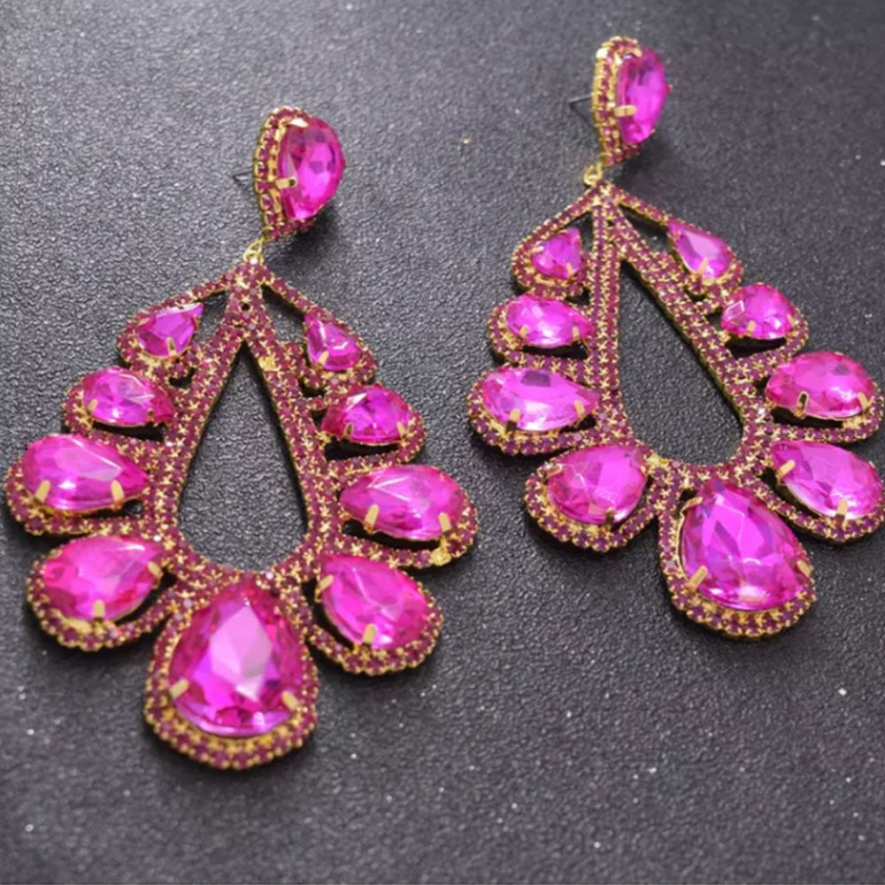 Fashion Rhinestone Earrings Women