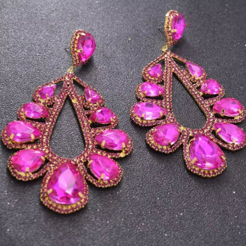 Fashion Rhinestone Earrings Women