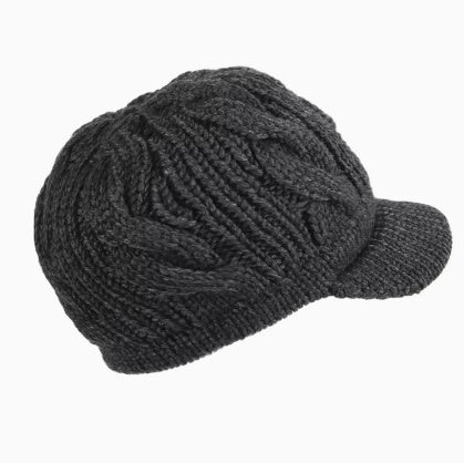 Warm Wool Knitted Fleece Hat