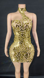 Sequin Gauze Party Evening Dress