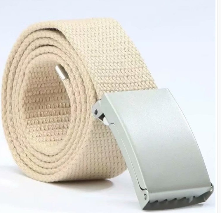 Unisex Candy-Colored Fashion Canvas Belt