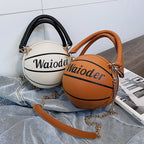 Women's Basketball-Shaped Chain Shoulder Crossbody Bag