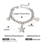 Stainless Steel Starfish Beach Bracelet for Women