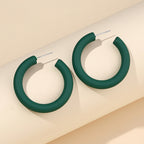 Trendy Candy Color Simple Earrings for Women