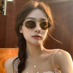 Women's Fashion Retro Oval Sunglasses