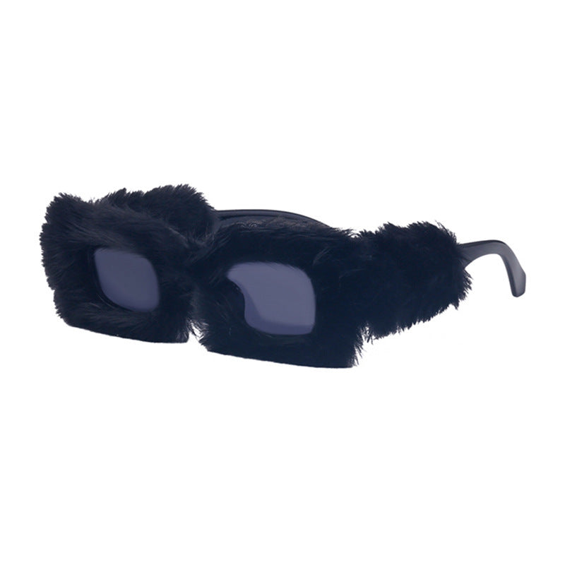 Women's Plush Square Winter Sunglasses