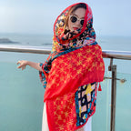 Women's Ethnic-Style Thin Oversized Scarf/Shawl