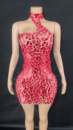 Sequin Gauze Party Evening Dress