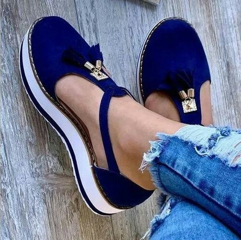 Women's Tassel Flat Sandals – Spring/Summer