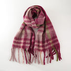 Classic European & American Plaid Cashmere-Feel Scarf