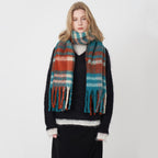 Classic European & American Plaid Cashmere-Feel Scarf