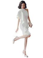 Party party white short evening dress