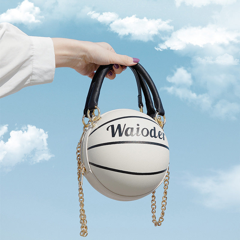 Women's Basketball-Shaped Chain Shoulder Crossbody Bag