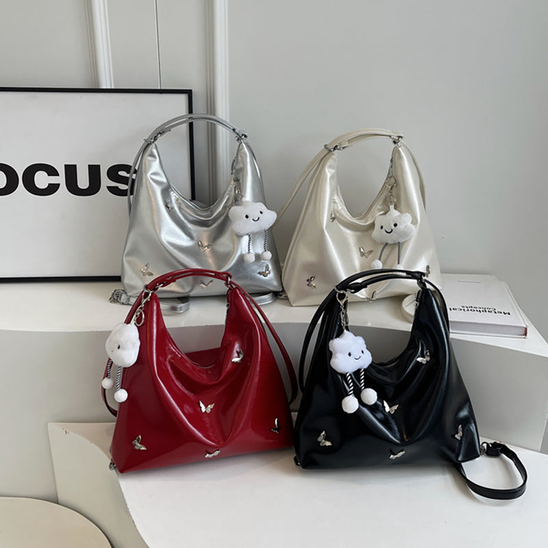 Women's Large Designer Leather Crossbody Shoulder Bag