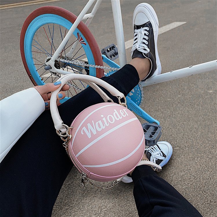 Women's Basketball-Shaped Chain Shoulder Crossbody Bag