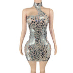 Sequin Gauze Party Evening Dress