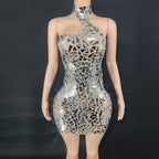 Sequin Gauze Party Evening Dress