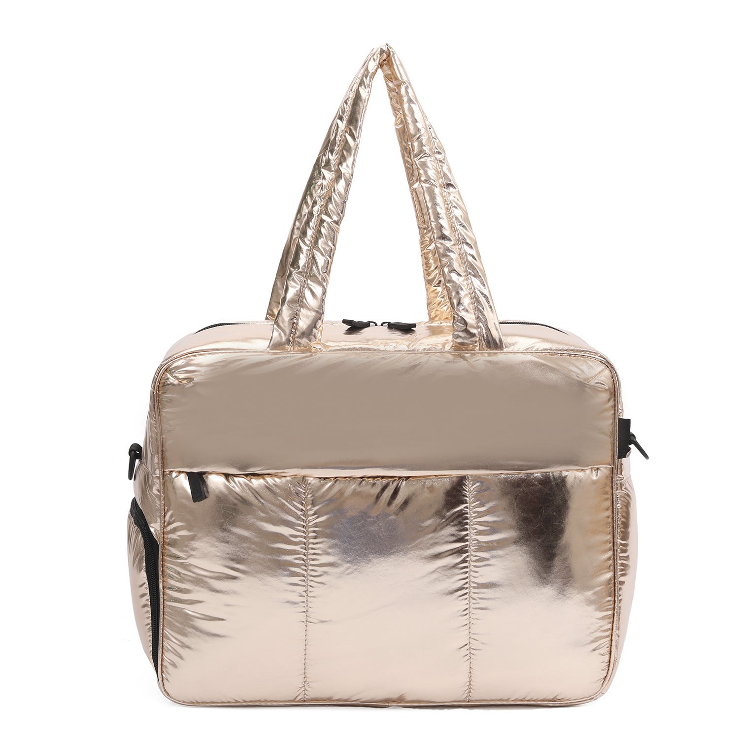 Women's Winter Down Travel Duffle Bag with Shoe Compartment