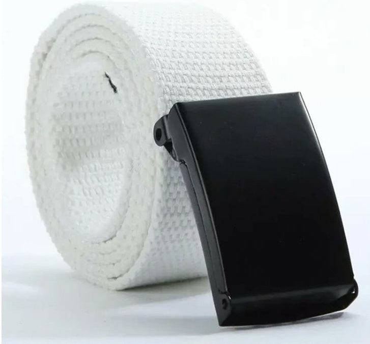 Unisex Candy-Colored Fashion Canvas Belt