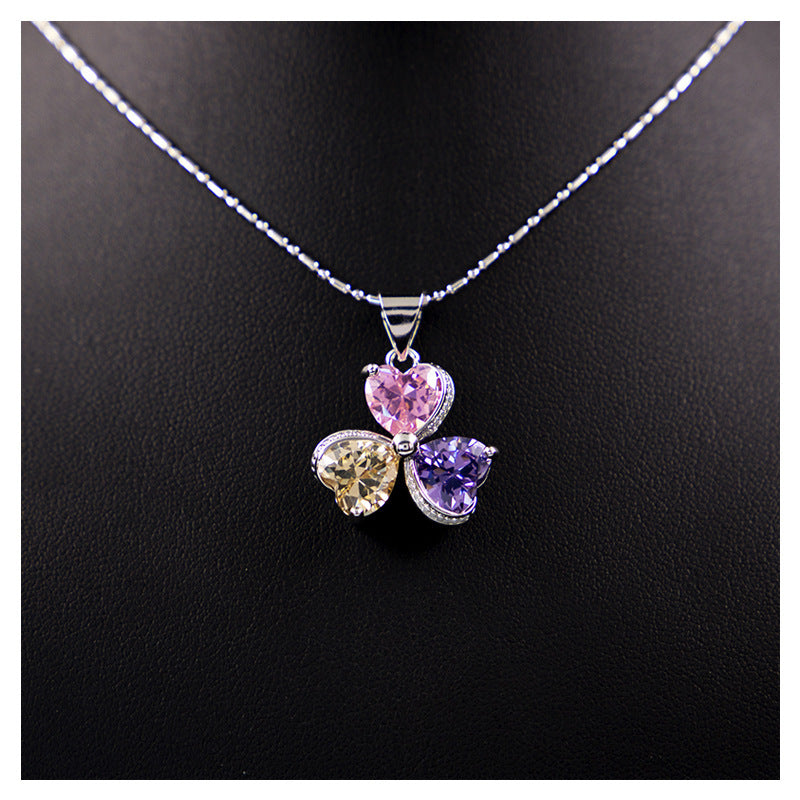 Clover Zircon Jewelry Set for Women