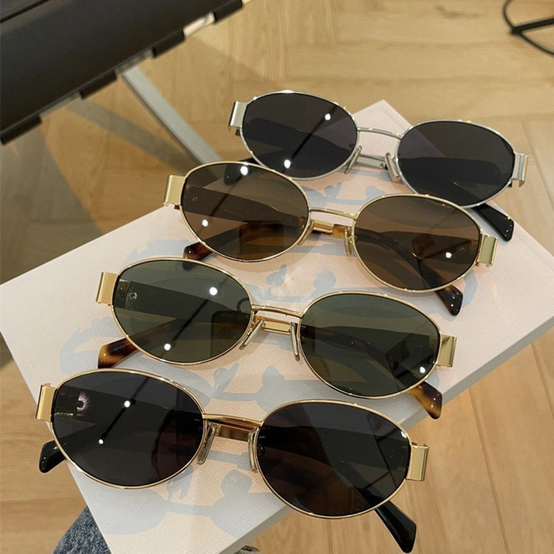 Women's Fashion Retro Oval Sunglasses