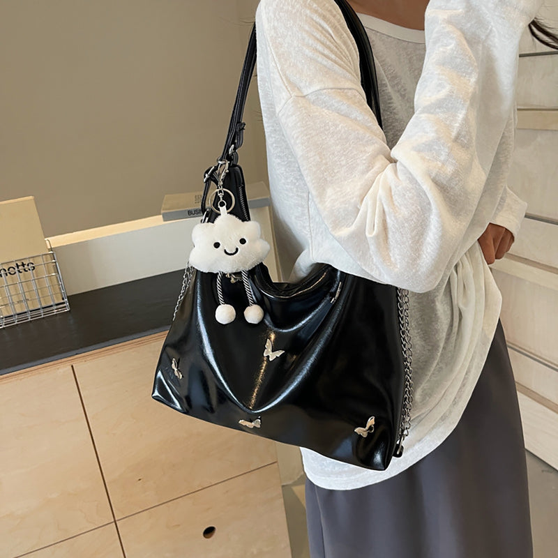 Women's Large Designer Leather Crossbody Shoulder Bag