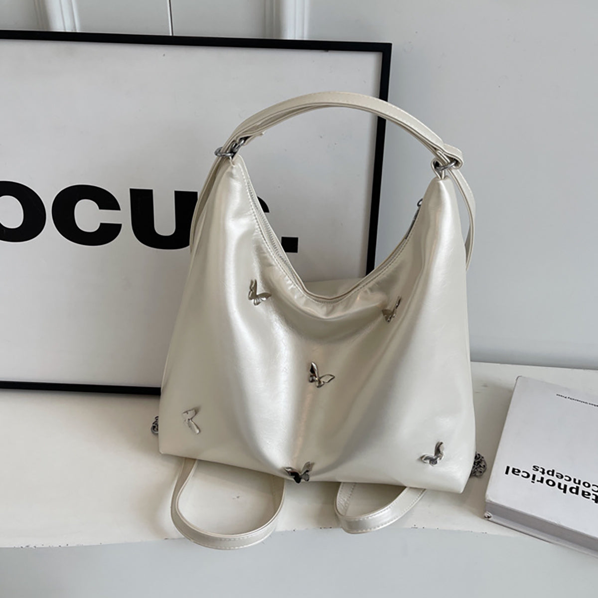 Women's Large Designer Leather Crossbody Shoulder Bag