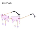 Women's Fashion Butterfly Rimless Sunglasses