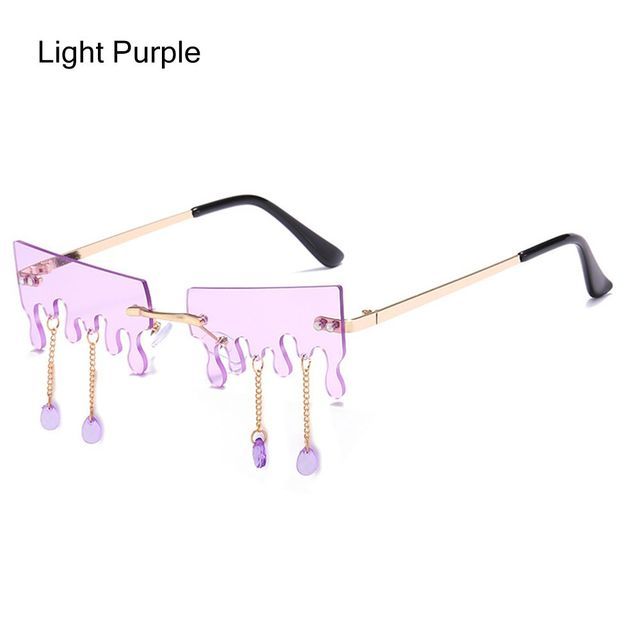 Women's Fashion Butterfly Rimless Sunglasses