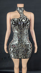 Sequin Gauze Party Evening Dress