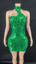 Sequin Gauze Party Evening Dress