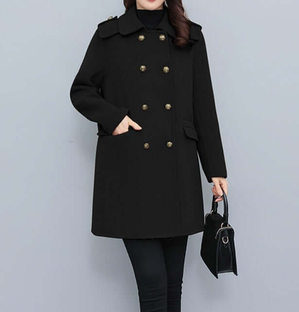 Double Breasted Coat For Women